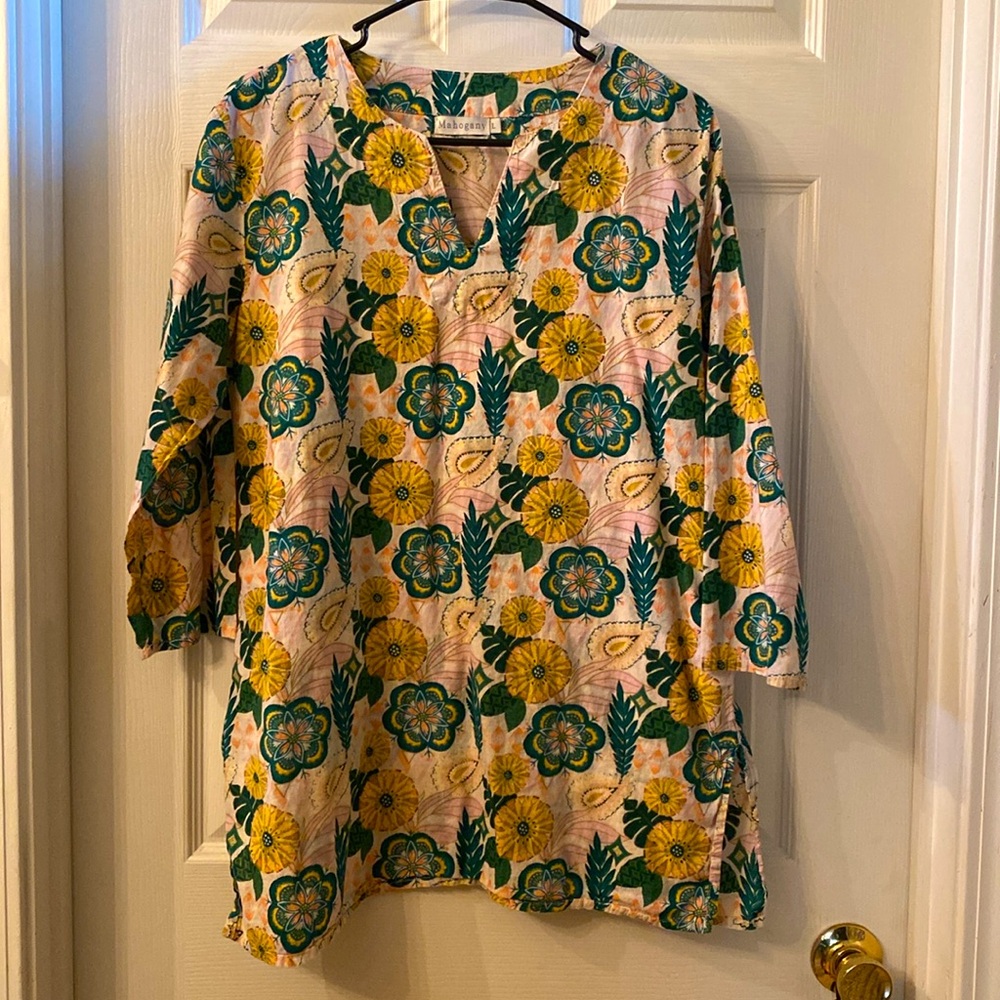 MAHOGANY Floral Boho Tunic - Picture 3 of 13